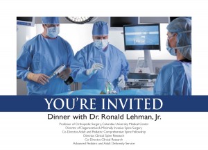 Dr. Ronald A. Lehman, Jr. special dinner presentation about MIS