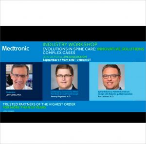 Industry Workshop: Evolutions in Spine Care: Innovative Solutions